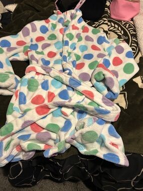 Plush Polka Dot robe